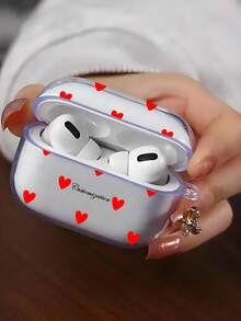1pc Customized Text Earphone Protective Case, TPU Soft Leather Earphone Protector, Personalized Design Unisex Earphone Cover, Compatible With Apple Earphones 1/2/3/4/Pro/Pro2, Fashionable, Colorful, Minimalist, Cute, Customized, Personalized, Unique, Gift For Boyfriend - Multicolor - View 7