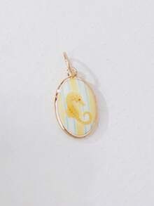 镀金海岸主题水果吊坠项链套装 - DIY珠宝制作套装 - 可定制沙滩风珠宝配件 - 不锈钢底链及珐琅鱼、龙虾、蝴蝶结和热带沙滩风吊坠 - 彩色 - 查看 65