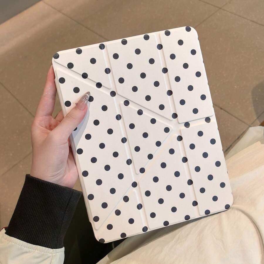 适用于 2026 款 iPad Air 11 (M4) 平板电脑的保护套，磁吸式闭合，3+Y 多折叠支架，全方位防摔保护，带笔槽，高透明亚克力背板，智能平板电脑保护套，兼容 iPad 第 9 代和 10.2 英寸、第 10/11 代平板电脑，简约清新风格平板电脑保护壳 - 無色 - 查看 1