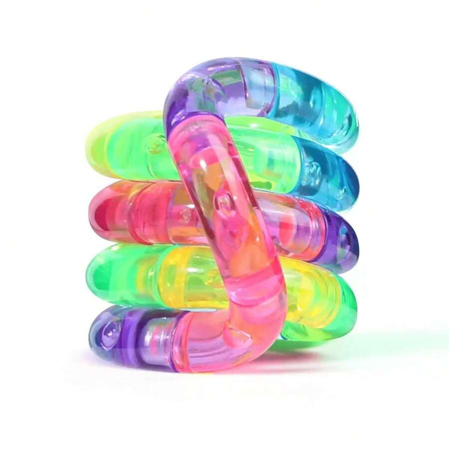 Color Changing  Fidget Toy, Stress Relief Twist Ring For Anxiety & Focus, Cool Desk Decor - 5 - Xem 1