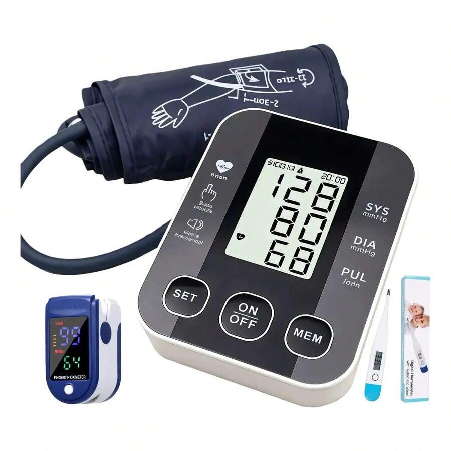 3 In 1 Kit Baumanometer Oximeter Arm Thermometer - ALPS-GRAY - View 1