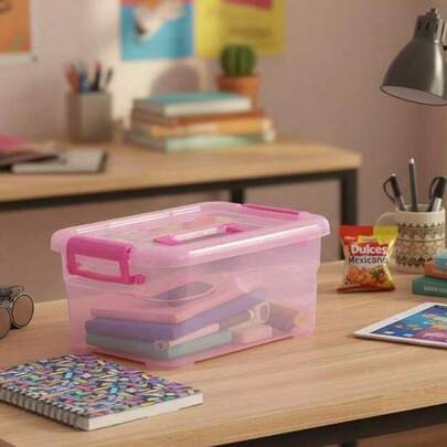 CASAMAX WL Caja de plástico almacenamiento con tapa apilable elegante ecológico clásico duradero para hogar oficina organización múltiples usos contenedor de basura moderno diseño funcional gran capacidad 3.3 litros almacenaje práctico resistente espacio optimizado estilo minimalista versátil almacenamiento ordenado solución de organización