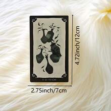 Bộ bài Tarot khổ lớn 12x7cm, Tarot đêm Giáng sinh, kèm hướng dẫn bằng giấy, trò chơi bói toán và định hướng, 78 lá bài, phù hợp cho người mới bắt đầu, công cụ bói toán và quà tặng lý tưởng, quà tặng trò chơi Giáng sinh và Halloween, trò chơi bài, đồ dùng cho bữa tiệc. - màu đen - Xem 3