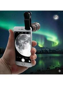 1个通用8倍长焦镜头，适用于智能手机和平板电脑的长焦夹式镜头，高清变焦相机镜头 - 彩色 - 查看 3