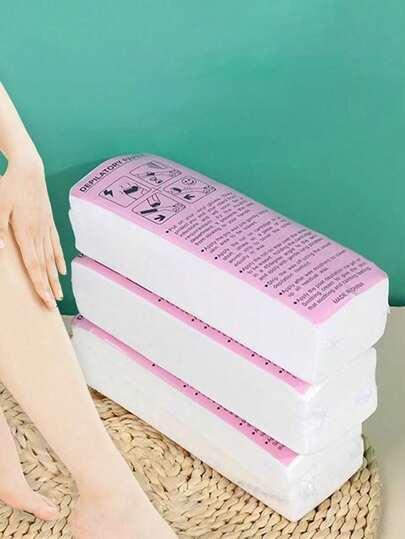 100pcs Hair Removal Paper Disposable Thick Non-Woven Fabric For Man And Women Armpit Body Hair Removal Beeswax Paper