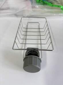 1 pieza Soporte de acero inoxidable para esponja de grifo de cocina, estante para ducha, caja de jabón, estante de almacenamiento para fregadero, adecuado para baño o almacenamiento de cocina, accesorios de grifo de cocina, artículos de cocina y baño, estantes multifuncionales, estantes de drenaje de cocina, esencial para uso doméstico - A - Ver 9