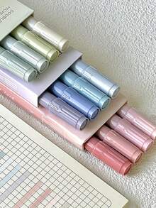 4 PIEZAS Bolígrafos resaltadores de doble punta a base de agua en sets de 4, 8 y 12 colores, con tinta de alta calidad apta para arte, manualidades y tarjetas de felicitación - Perfecto para que los estudiantes resalten puntos clave en clase. Un regalo ideal para Pascua y el regreso a clases. - Multicolor - Ver 4