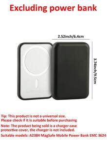 Ốp lưng từ tính tương thích với iPhone - Ốp bảo vệ chống rơi bằng TPU mềm, tương thích với MagSafe | Bề mặt mờ và thiết kế khóa chắc chắn (Không bao gồm pin) - màu đen - Xem 3