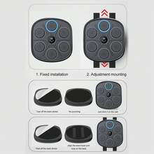 Smart Music Punching Target Improve Cardiorespiratory Fitness Interactive Digital Musical Boxing Machine for Home Indoor - Negro - Ver 8