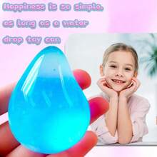 2 Packs Dream Squishy Drop Stress Balls For Adults Fidget Toys Adults, Fidgets Silicone Sensory Toys For Kids Autism, ADHD, Sensory Stress Relief Toys Birthday Day Gifts (Blue Pink) - 橘色 - 查看 7