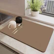 1 X Kitchen Countertop Absorbent Mat, Bar Drain Mat, Coffee Machine Mat, Free Washable Heat Insulation Mat - Multicolor - View 22