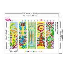 6pcs Starry Sky Theme Cross Stitch Bookmarks, Night Landscape DIY Embroidery Bookmarks, Astronomy Lover's Handmade Reading Gift - Multicolor - View 10