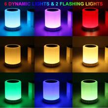 Bluetooth Speaker With LED Touch Lamp, Multicolor (3528) - 彩色 - 查看 7