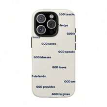 Jesus God Phone Case, Christian Bible Verses Cover fit For iPhone17, 16, 14, 15, 13, 12, 11, X Plus/Air/Pro Max/Pro, S25,S24,S23,S22,S21,Ultra Plus FE, Jesus Loves You Tough Case, Coquette Style Protective Protection - Weiß1 - Übersicht 46