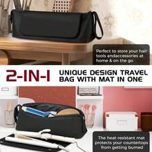 Hair Care Tools Travel Bag, Travel Bag And Heat-Resistant Pad Curling Iron And Hair Care Accessories Storage Bag, Travel Organization Pouch, Travel Essentials Carryall - 1 - Xem 4