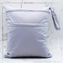 2pcs Waterproof Wet Dry Separation Bags, Double Layer Design, Reusable Diaper Bag And Travel Storage Bag - Multicolor - View 3