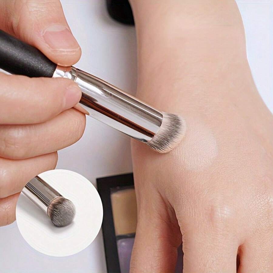 Cọ che khuyết điểm 270#, cọ tạo khối mũi và má hồng cao cấp, cọ trang điểm mắt hoàn hảo, thích hợp để tán kem nền dạng lỏng, làm mịn và tạo hình.