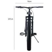 AYAYM 26 Inch Fat Tyre Wheels Mountain Bike, 7 Speed Gear, Dual Disc-Brake, All-Terrain Bicycle With Front Suspension For Adults Youth Men Women - Black - View 4