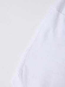 Camiseta de Cuello Redondo Estampada 100% Algodón para Hombre - Tela Ligera y Transpirable, Corte Clásico, Hombros Caídos - Ideal para Deportes de Verano, Vacaciones en la Playa o Salidas Casuales - Blanco - Ver 3