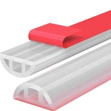 1 Roll 39.37Inch Bathroom Water Barrier, Self-Adhesive Shower Door Sill Dam,Self-Adhesive Foldable Countertop Water Dam, Suitable For Bathroom And Kitchen Floor Countertop Wet And Dry Separation Water Splash Protection - Multicolor - View 11