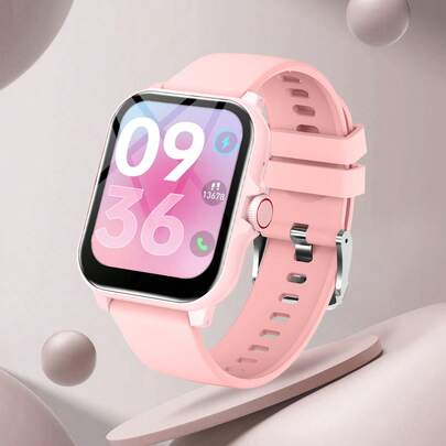 260mAh大容量电池儿童智能手表，带语音助手、内置手电筒、多功能提醒，适合日常生活、学校和户外玩耍，兼容iOS和安卓系统。