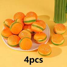1 món đồ chơi bóp hình bánh hamburger mềm mại, đồ chơi giảm căng thẳng kích thích giác quan cho người tự kỷ, đồ chơi giảm lo âu, đồ chơi bóp cho người lớn (Kiểu ngẫu nhiên) - Nhiều màu - Xem 11
