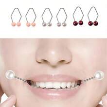 Dụng cụ tạo lúm đồng tiền, dụng cụ luyện lúm đồng tiền cho nữ, dụng cụ phát triển nụ cười, trang sức xỏ khuyên mặt. - Nhiều màu - Xem 2