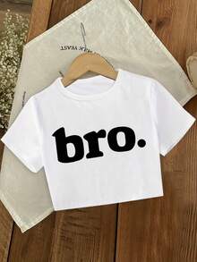1 Set Teenage Girls' Round Neck Short Sleeve T-Shirt And Shorts Set, Printed Text Graphic Design, Comfortable Minimalist Style, Suitable For Spring And Summer - Multicolor - View 4