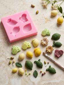 1 pieza Molde de silicona con forma de limón, para decorar pasteles, chocolates, pudines, caramelos - Multicolor - Ver 6