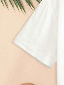 LAIDBACK 100% Cotton "New York" Script Print Oversized T-Shirt, Women's Short Sleeve Crew Neck Tee, Preppy Aesthetic Minimalist Top, Red Graphic Design, Perfect For City Outings, Casual Hangouts, Daily Wear & East Coast Style Fans, Ideal Gift For Gen Z, Trendsetters & Comfort Seekers, Soft Breathable Cotton Fabric, White - 白色 - 查看 6