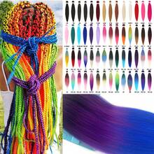 26 Inch Pre-Stretched Braiding Hair, 1 Pack, Heat Resistant Synthetic Braiding Hair, Yaki Texture, Professional Braiding Hair Extension - Multicolor - View 2