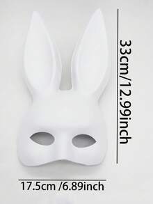 Rabbit Mask, Masquerade Bunny Ears Mask, Bunny Girl Mask, Halloween Bunny Dance Party1pcs - Multicolor - View 8