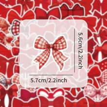 54 Pcs Cute Red Bow Die-Cut Stickers Bundle - Waterproof Craft Material For Scrapbook & Daily Decor - 54PCS - View 4