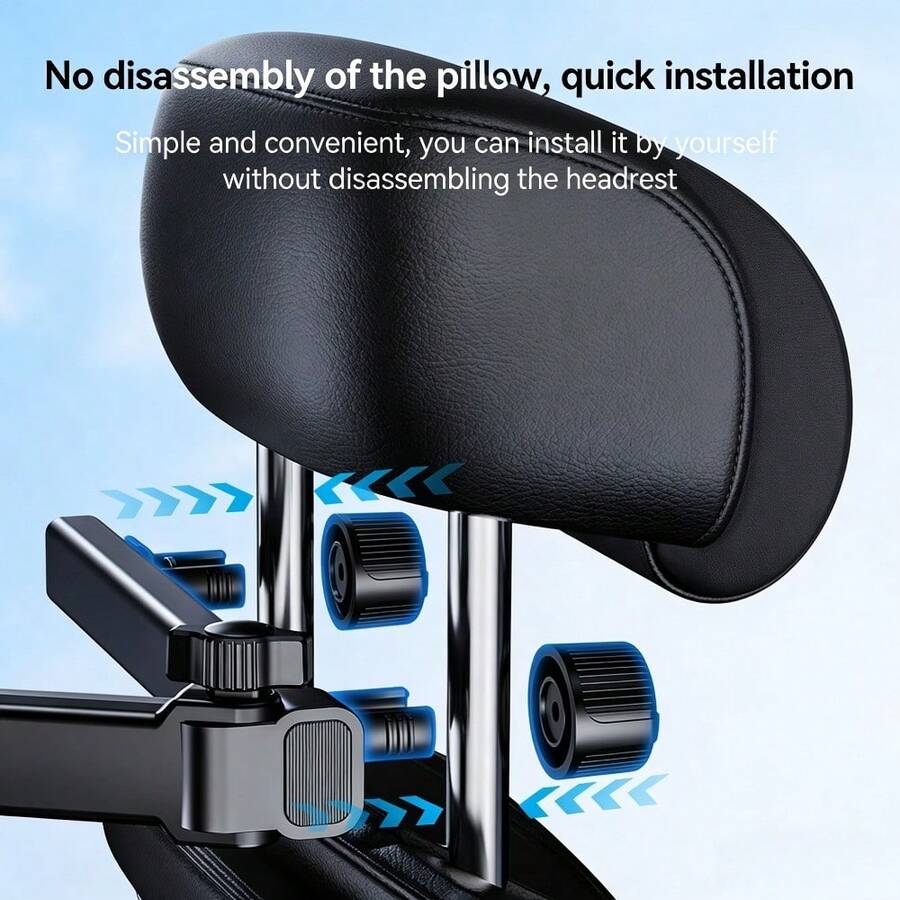 PHILIPS Giá đỡ máy tính bảng DLK2317B/93 cho ghế sau ô tô, giá đỡ điện thoại gắn trên tựa đầu ghế ô tô có thể điều chỉnh. - màu đen - Xem 1