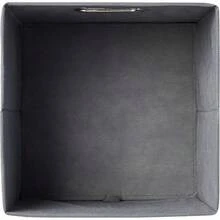 Basics Collapsible Fabric Storage Cubes With Oval Grommets - 6-Pack Light Grey - Light Grey - View 4