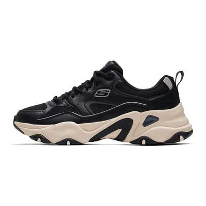 Skechers Giày thể thao buộc dây thời trang D'LITES Series dành cho nam, giày casual 232491-BKNT