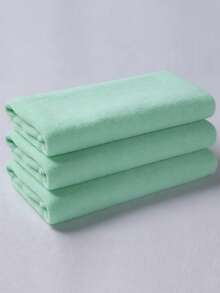 3pcs Salon Exclusive Super Soft Solid Color Fiber Hair Wrap Towels, Suitable For Salons, Barbershops, Massage Parlors - Multicolor - View 11