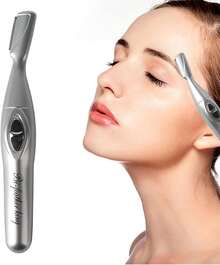 Yctze Recortador Eléctrico de Cejas, Herramienta Automática de Aseo Higiénico, Afeitadora de Pelo Precisa con Función Moldeadora, Ideal para Hombres, Mujeres y Viajes - 1 - Ver 4