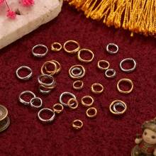20-Piece Set Of Stainless Steel 18K Gold-Plated Double-Ring Spacer Beads, Closed-End Positioning Rings, Cord Protectors For DIY Beadwork And Bracelet/Necklace Making - Wire Guard - View 4