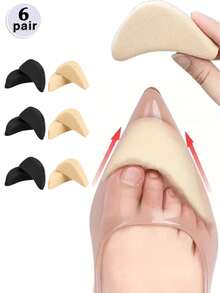 1/5/10 Pair Toe Plugs For High Heels, Thickened Soft Forefoot Pads, Anti-Pain Cushions, Adjustable Shoe Size Filler - màu sắc - Xem 1