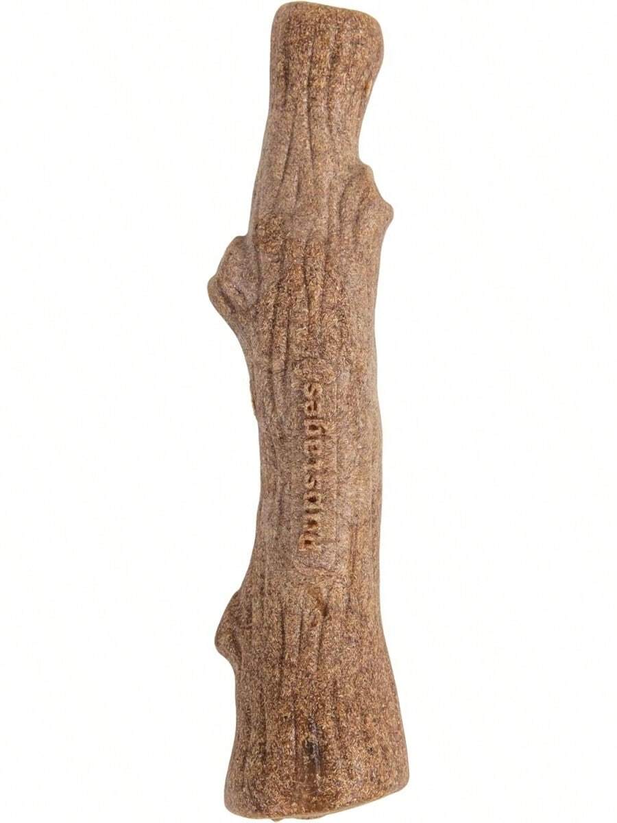 Pupstages Dogwood Dog Chew Toy – Real-Wood Blend, Natural Flavor & Texture, Moderate Chewers, Small, 5.4" - Dogwood (Brown) - View 1