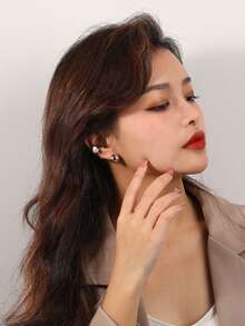 Khuyên tai dạng vòng cài, tối giản, bằng bạc sterling 925 cao cấp, mạ vàng 18K, đính những viên bi tròn nhỏ, dành cho nữ. - Bông tai hình quả cầu tròn - Xem 7