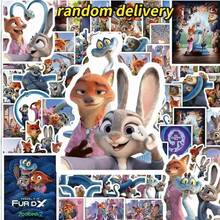 Disney 92 miếng dán hình nhân vật hoạt hình Nick Wilde và Judy Hopps trong phim Zootopia, họa tiết ngẫu nhiên, thích hợp dán lên sổ tay, máy tính, ốp điện thoại, chống nước và làm album ảnh kỷ niệm. - A5 - Xem 8