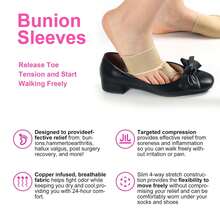 Hallux Valgus Protector Sleeves Kit Sleeve Gel Pad Bunion Pain Relief Orthopedic Socks Big Toe Spacer Separators Brace Straighteners For Men Women Day Night Support - A - View 3