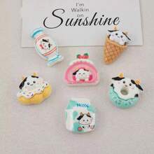 Bộ sưu tập "Món tráng miệng hình bò sữa" mới, phụ kiện trang sức bằng nhựa mô phỏng kem thủ công, kẹp tóc, mặt dây chuyền, bùa hộ mệnh. - A - Xem 6
