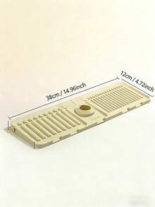 1 片装硅胶水槽防溅垫，可裁剪水龙头防溅垫，厨房水槽沥水板垫 - 彩色 - 查看 7