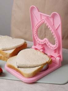 Girls' Hearts Pink Sandwich Die Round/Love-Shaped Biscuits Die Baking Convenient And Quick Die Breakfast Afternoon Tea Tools. - View 2