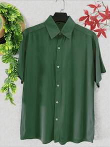 Men's Shirts - Army Green - View 4