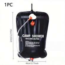20L Portable PVC Shower Water Bag, Beach Essential, Summer Water Sports Accessory, Anti-Sand, For Beach Shower, Camping - Foldable Outdoor Camping Shower With Red Soft Hose And On/Off Switch, Durable And Lightweight, Suitable For Hiking, Travel And Outdoor Adventure, Camping Shower Bag - A - View 14