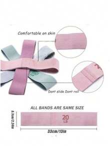 4件套阻力带套装 - 高阻力弹力带 - 适用于深蹲、健身锻炼、各种运动 - 可用于健身房、腿部肌肉热身和激活、瑜伽 - 彩色 - 查看 9